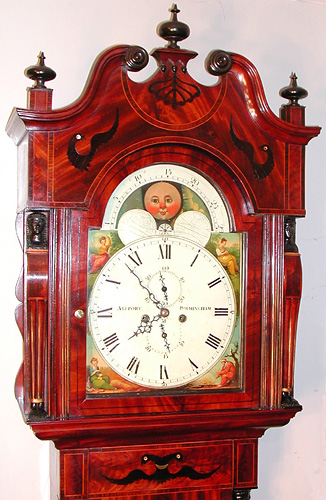 hood of the Samuel Allport clock