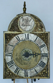lantern clock made in the 1730s by William Ball of Bicester