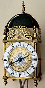 Very rare lantern clock made about 1665, by Thomas Crawley of London