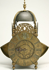 Lantern clock c.1700 by John Crucefix of London