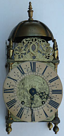 lantern clock of the late seventeenth century by John Harman of Horsham, Sussex