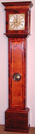 Eight-day longcase clock made in the late 1690s by Ambrose Hawkins of Exeter