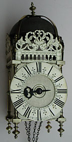 lantern clock made about 1690 by John Michell of Chardstock