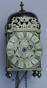 Miniature lantern alarm timepiece by Edward Speakman of London