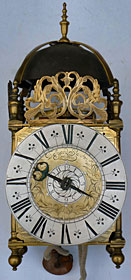 A lantern clock of the 1670s to 1680s by Edward Stanton of London