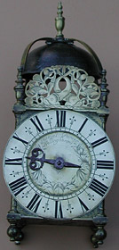 Late seventeenth century lantern clock by Thomas Power of Wellingborough