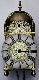 rare lantern clock of the 1680 by Robert Williamson of London