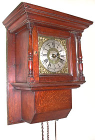 late eighteenth century hooded clock of about 1770 