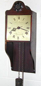 Hooded clock, about 1780, by Thomas Shepherd of Wootton under Edge, Gloucestershire