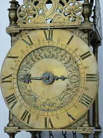 very rare Civil War period lantern clock made in the early 1660s by Lawrence Sindry of London