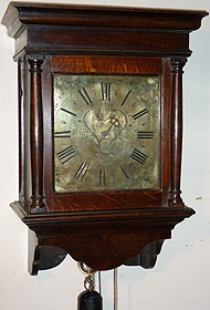 Hooded clock made about 1765 by Richard Stephens, Bridgenorth, Shropshire
