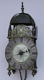 rare lantern clock by the celebrated Peter Stretch, made in Leek in the late 1690s